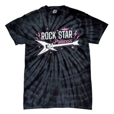 Rock Star Princess Guitar Music Tie-Dye T-Shirt