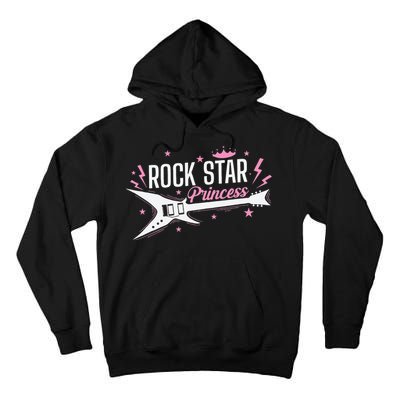 Rock Star Princess Guitar Music Tall Hoodie