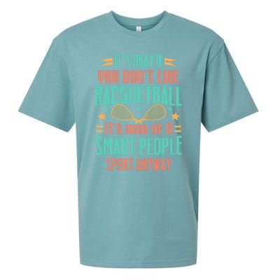 Racquetball Smart People Sport Racquetball Player Funny Sueded Cloud Jersey T-Shirt