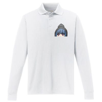 Rin Shima Peeker Performance Long Sleeve Polo