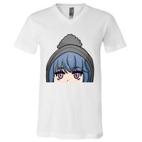 Rin Shima Peeker V-Neck T-Shirt