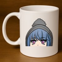 Rin Shima Peeker 11oz C Handle Ceramic Mug