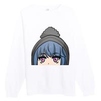 Rin Shima Peeker Premium Crewneck Sweatshirt