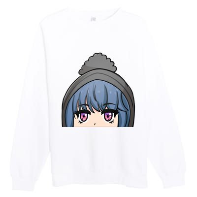 Rin Shima Peeker Premium Crewneck Sweatshirt