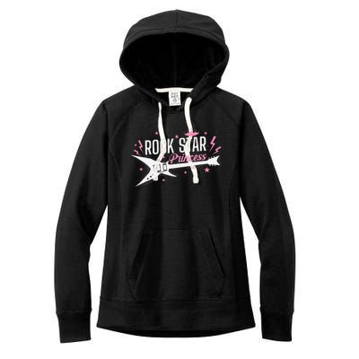 Rock Star Princess Guitar Music Women's Fleece Hoodie