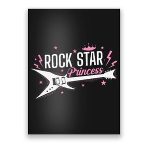 Rock Star Princess Guitar Music Poster