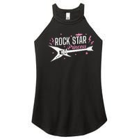 Rock Star Princess Guitar Music Women’s Perfect Tri Rocker Tank