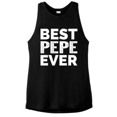 Retro Style Presents For Pepe Vintage Funny Best Pepe Ever Meaningful Gift Ladies PosiCharge Tri-Blend Wicking Tank