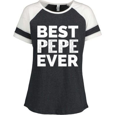 Retro Style Presents For Pepe Vintage Funny Best Pepe Ever Meaningful Gift Enza Ladies Jersey Colorblock Tee