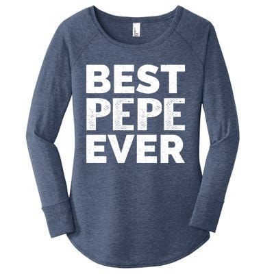 Retro Style Presents For Pepe Vintage Funny Best Pepe Ever Meaningful Gift Women's Perfect Tri Tunic Long Sleeve Shirt