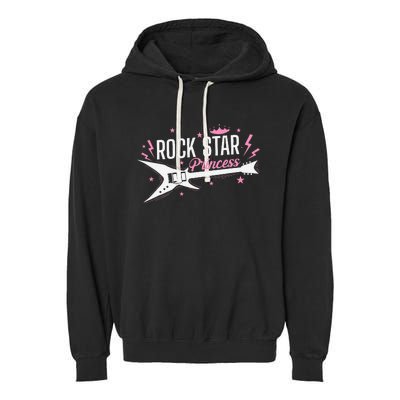 Rock Star Princess Guitar Music Garment-Dyed Fleece Hoodie