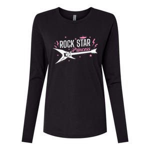 Rock Star Princess Guitar Music Womens Cotton Relaxed Long Sleeve T-Shirt