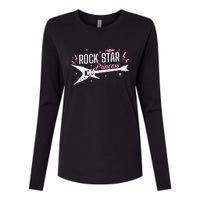 Rock Star Princess Guitar Music Womens Cotton Relaxed Long Sleeve T-Shirt