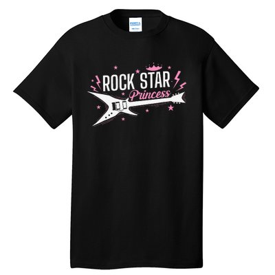 Rock Star Princess Guitar Music Tall T-Shirt