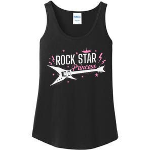 Rock Star Princess Guitar Music Ladies Essential Tank