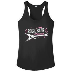 Rock Star Princess Guitar Music Ladies PosiCharge Competitor Racerback Tank