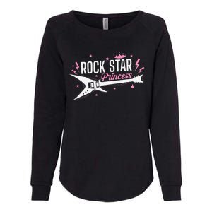 Rock Star Princess Guitar Music Womens California Wash Sweatshirt