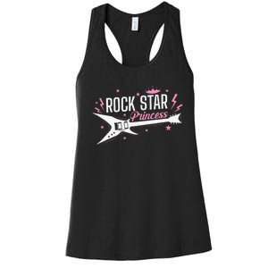 Rock Star Princess Guitar Music Women's Racerback Tank