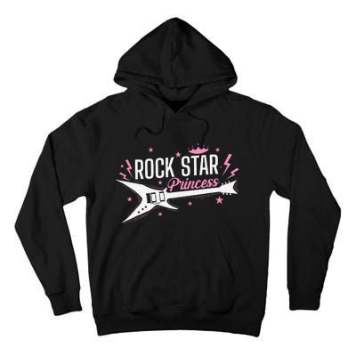 Rock Star Princess Guitar Music Tall Hoodie