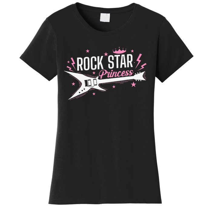 Rock Star Princess Guitar Music Women's T-Shirt