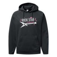 Rock Star Princess Guitar Music Performance Fleece Hoodie