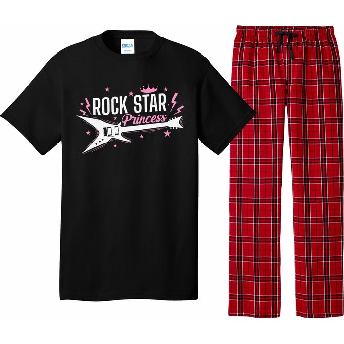 Rock Star Princess Guitar Music Pajama Set