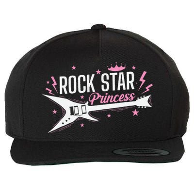 Rock Star Princess Guitar Music Wool Snapback Cap