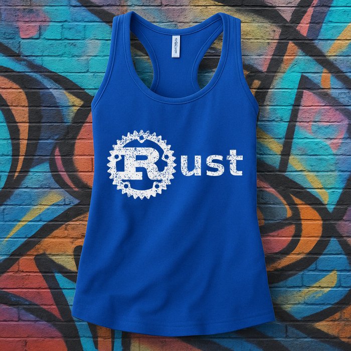 Rust Software Programming Developing And Coding Community Women's Racerback Tank