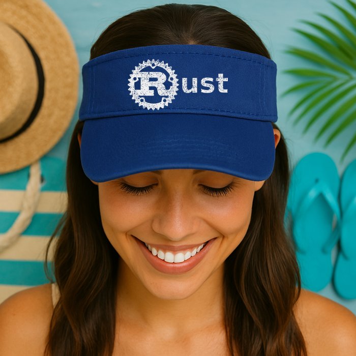 Rust Software Programming Developing And Coding Community Valucap Bio-Washed Visor