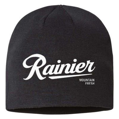 Rainier Style Pale Logo Sustainable Beanie