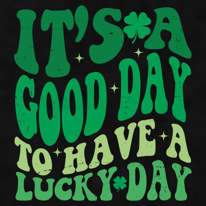 Retro St Patricks Day Irish Its A Good Day To Have A Lucky Day Ladies PosiCharge Tri-Blend Wicking Tank