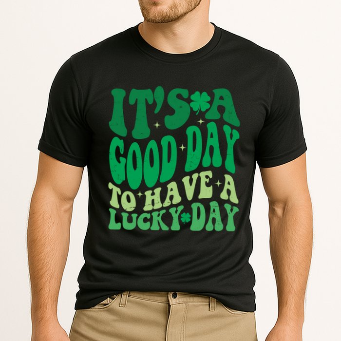 Retro St Patricks Day Irish Its A Good Day To Have A Lucky Day Performance Shirt