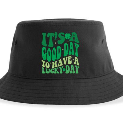 Retro St Patricks Day Irish Its A Good Day To Have A Lucky Day Sustainable Bucket Hat