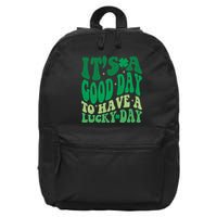 Retro St Patricks Day Irish Its A Good Day To Have A Lucky Day 16 in Basic Backpack