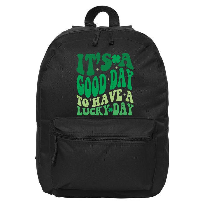 Retro St Patricks Day Irish Its A Good Day To Have A Lucky Day 16 in Basic Backpack