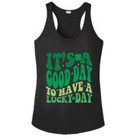 Retro St Patricks Day Irish Its A Good Day To Have A Lucky Day Ladies PosiCharge Competitor Racerback Tank