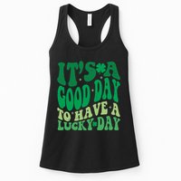 Retro St Patricks Day Irish Its A Good Day To Have A Lucky Day Womens Tank Top
