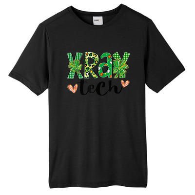 Radiology St. PatrickS Day Xray Tech Leopard Shamrock Tall Fusion ChromaSoft Performance T-Shirt