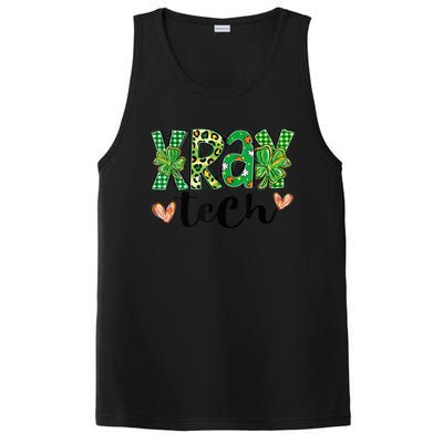 Radiology St. PatrickS Day Xray Tech Leopard Shamrock PosiCharge Competitor Tank