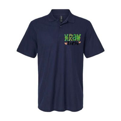 Radiology St. PatrickS Day Xray Tech Leopard Shamrock Softstyle Adult Sport Polo