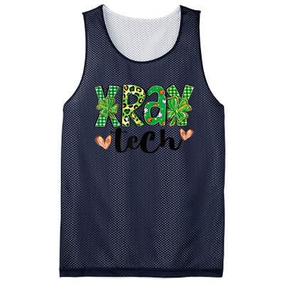 Radiology St. PatrickS Day Xray Tech Leopard Shamrock Mesh Reversible Basketball Jersey Tank