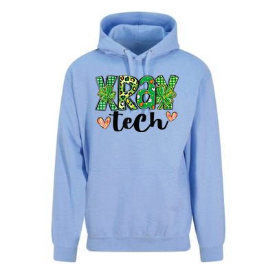 Radiology St. PatrickS Day Xray Tech Leopard Shamrock Unisex Surf Hoodie