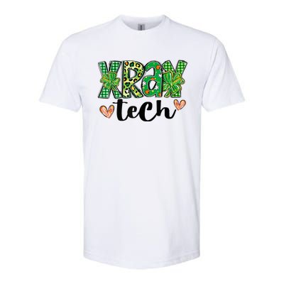 Radiology St. PatrickS Day Xray Tech Leopard Shamrock Softstyle CVC T-Shirt