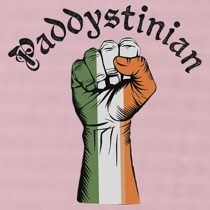 Retro Strong Paddystinian Irish Palestine Flag 25L Jumbo Tote