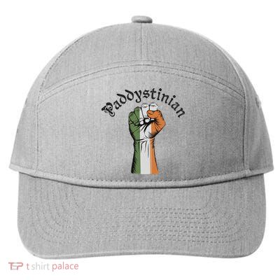 Retro Strong Paddystinian Irish Palestine Flag 7-Panel Snapback Hat