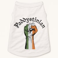 Retro Strong Paddystinian Irish Palestine Flag Doggie Tank