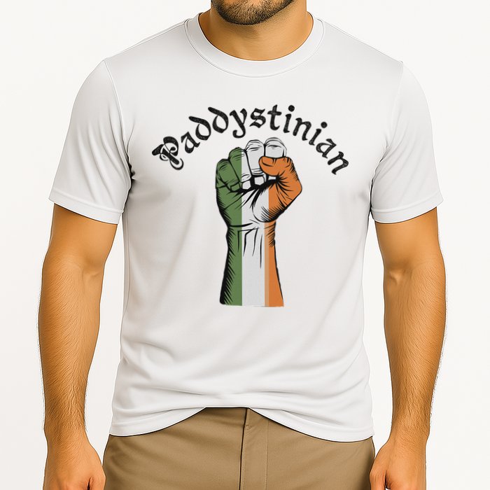 Retro Strong Paddystinian Irish Palestine Flag Performance Shirt