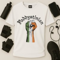 Retro Strong Paddystinian Irish Palestine Flag Performance Shirt
