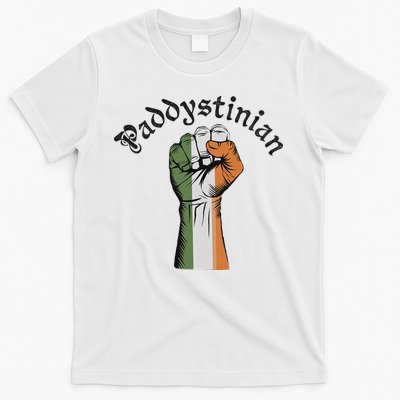 Retro Strong Paddystinian Irish Palestine Flag T-Shirt