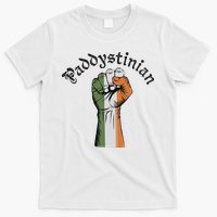 Retro Strong Paddystinian Irish Palestine Flag T-Shirt